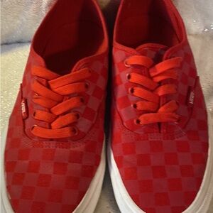 Men’s red vans size 8 $40